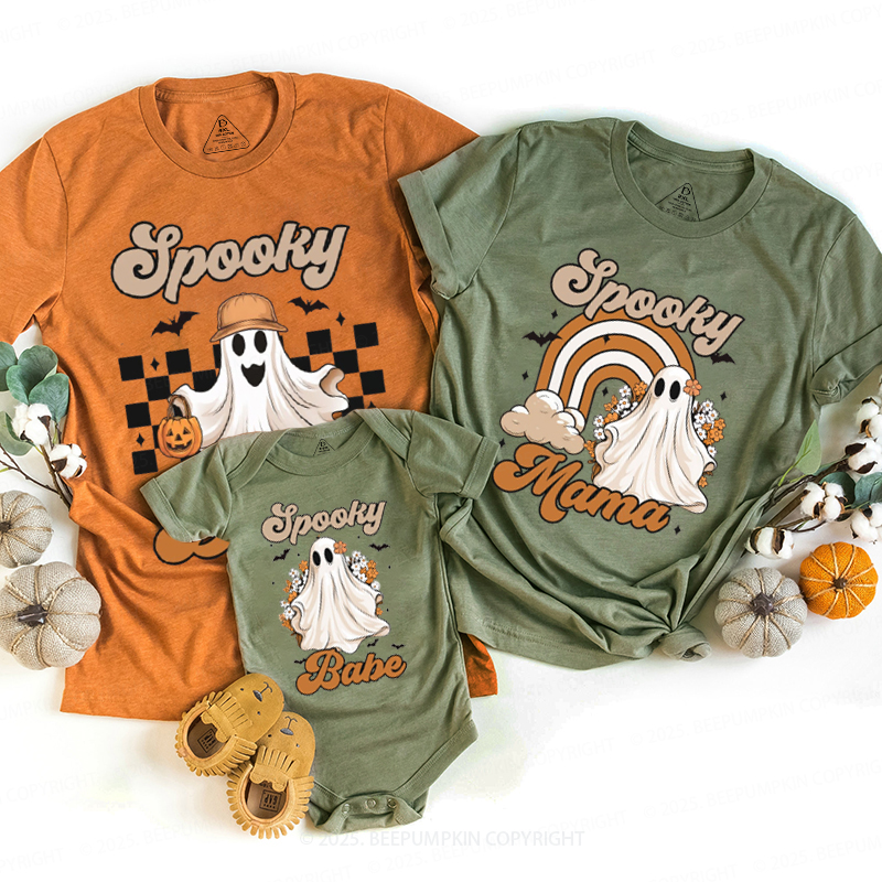 Personalized Spooky Halloween Family Matching Shirts