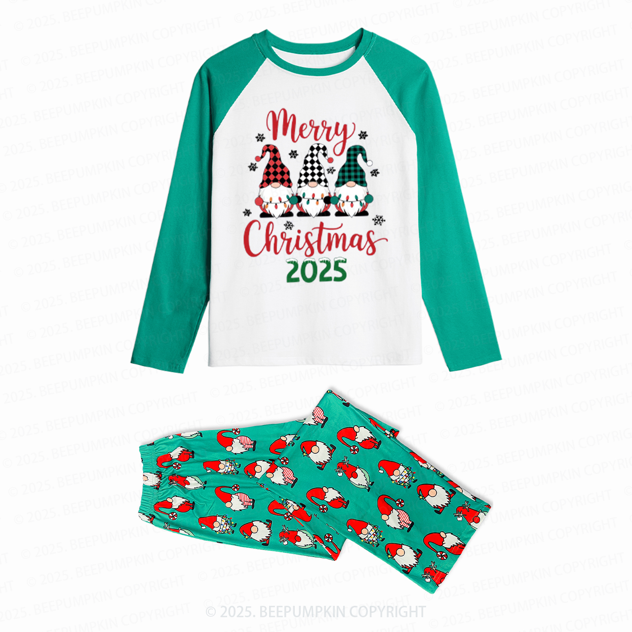 Holiday Gnome Squad Family Matching Christmas Gnomes Pajamas Beepumpkin