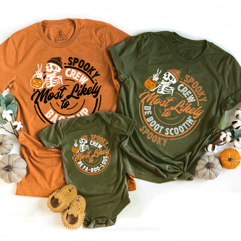 Personalized Creep It Real Squad Halloween Family Matching Shirts