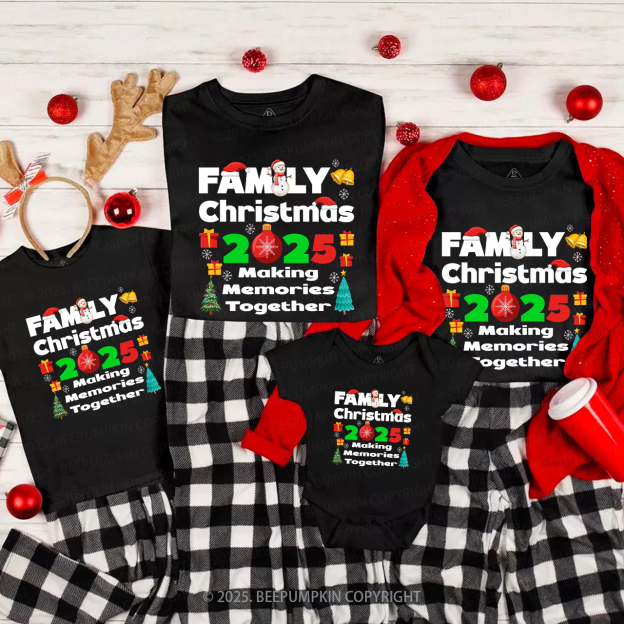 Christmas Group 2025 Family Matching T-Shirts Beepumpkin