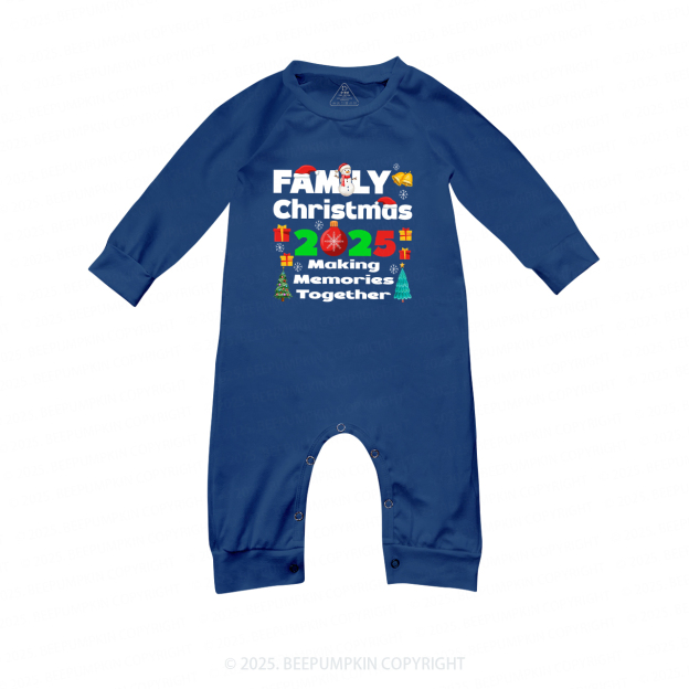 Christmas Group 2025 Matching Blue Pajamas Beepumpkin