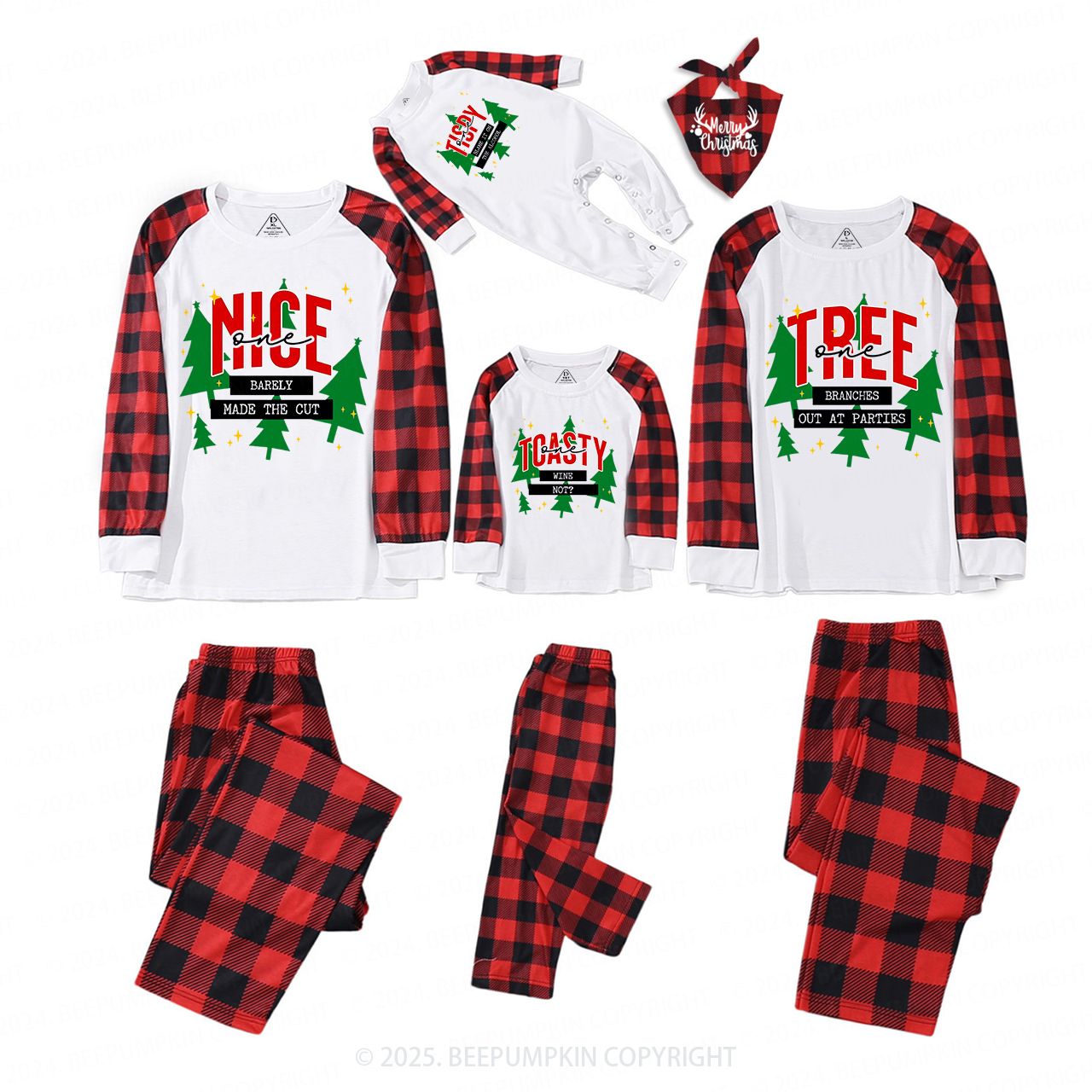 Personalized Funny Group Christmas Family Matching Pajamas