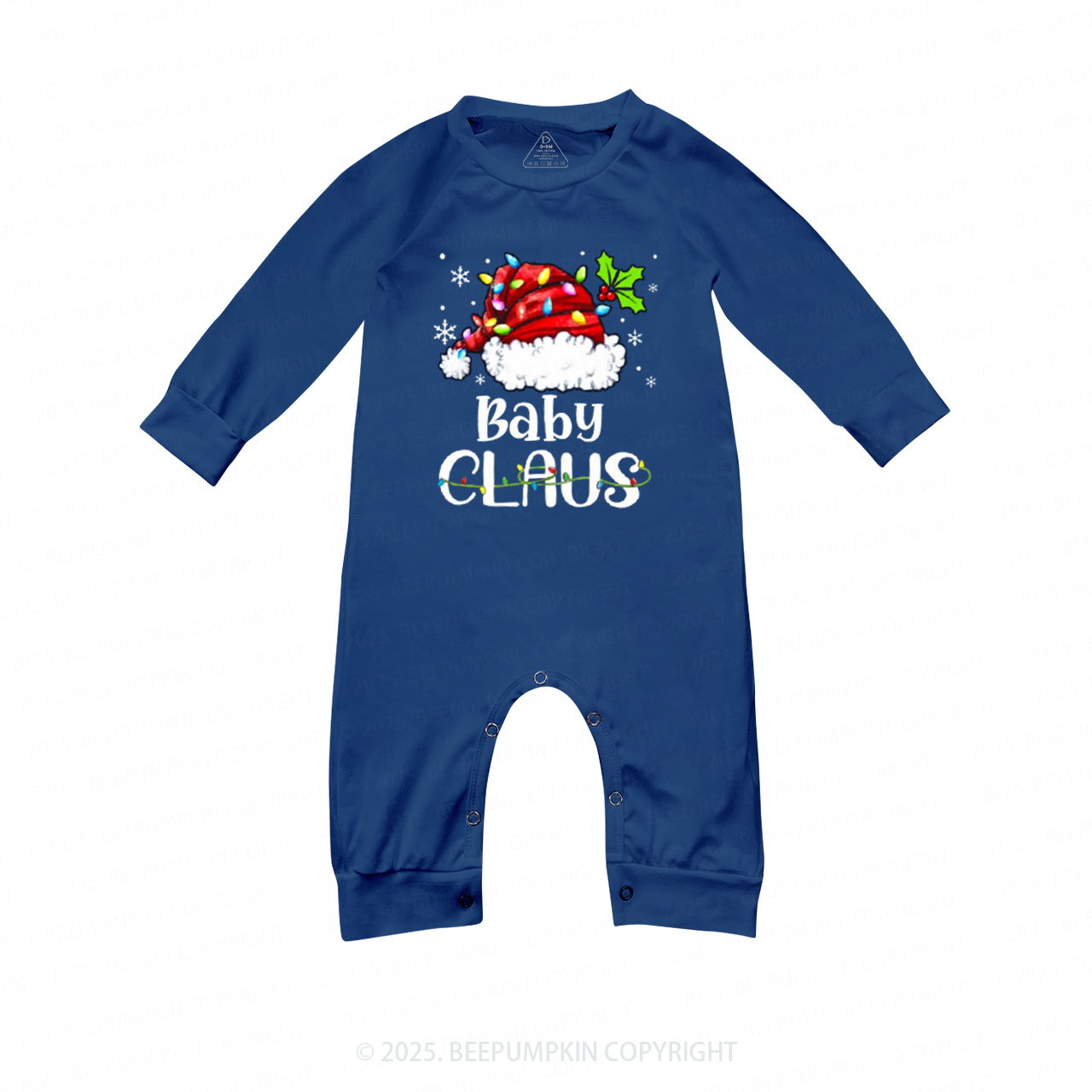 Personalized Claus Squad Christmas Matching Blue Pajamas Beepumpkin