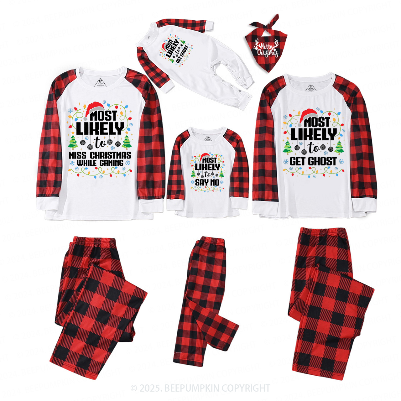 Personalized 27 Most Likely To Christmas Family Matching Pajamas