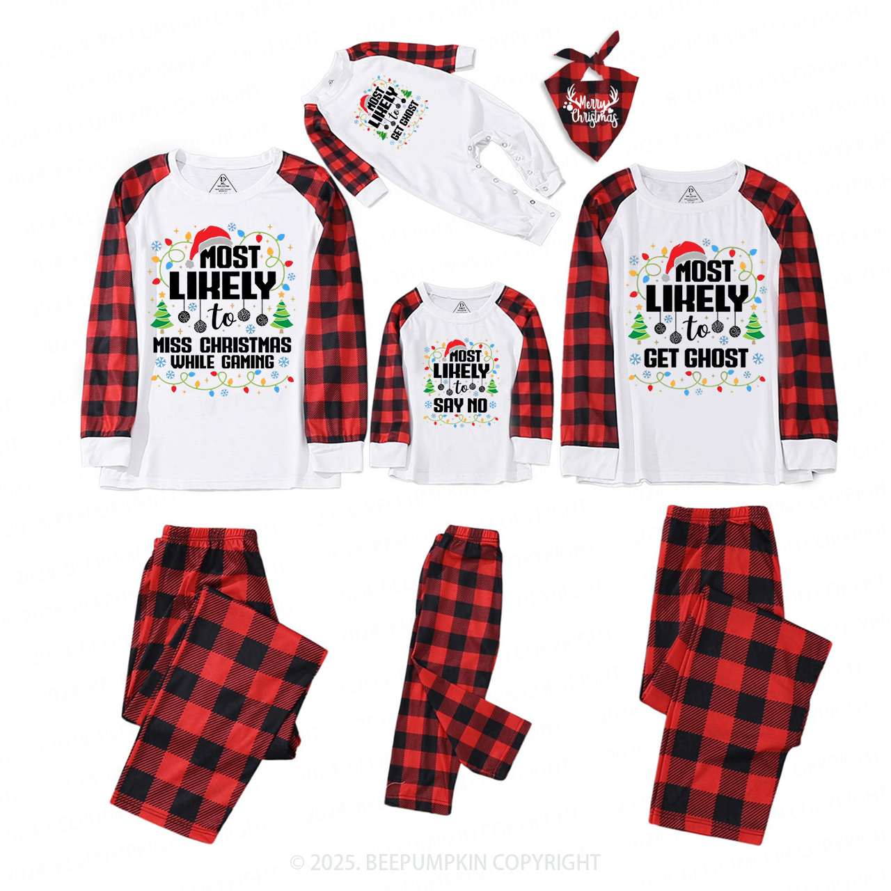 Personalized 27 Most Likely To Christmas Family Matching Pajamas