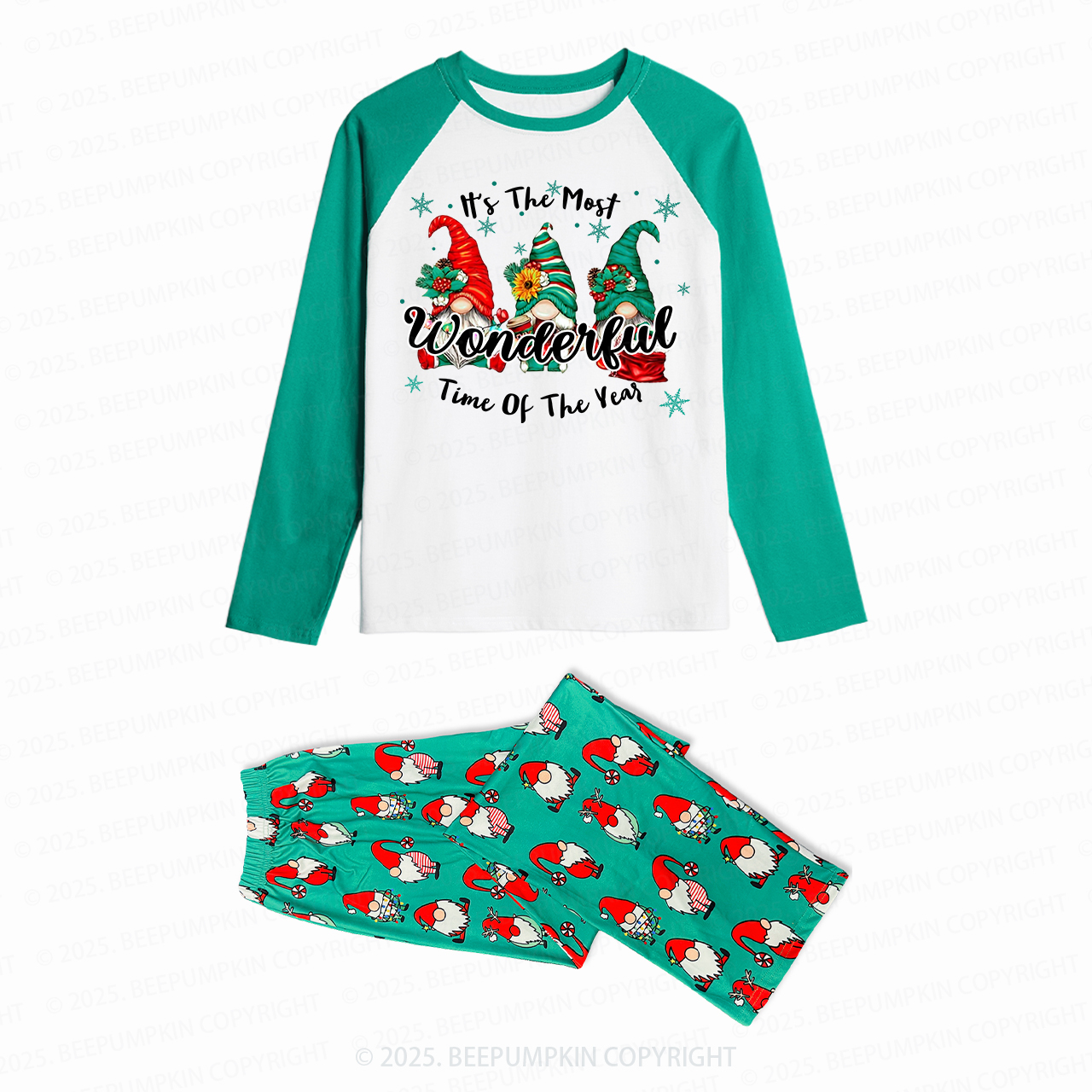 Season Of Gnome Wonders Family Matching Christmas Gnomes Pajamas Beepumpkin