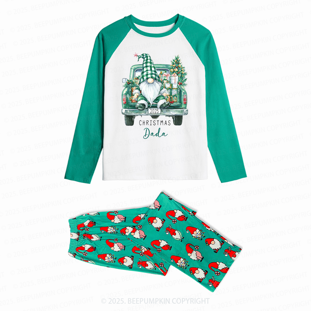 Personalized Christmas Journey Family Matching Gnomes Pajamas Beepumpkin