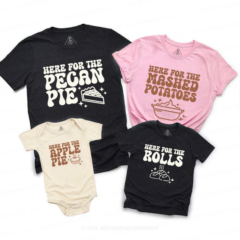 Personalized I’m Here For Thanksgiving Family Matching Shirts