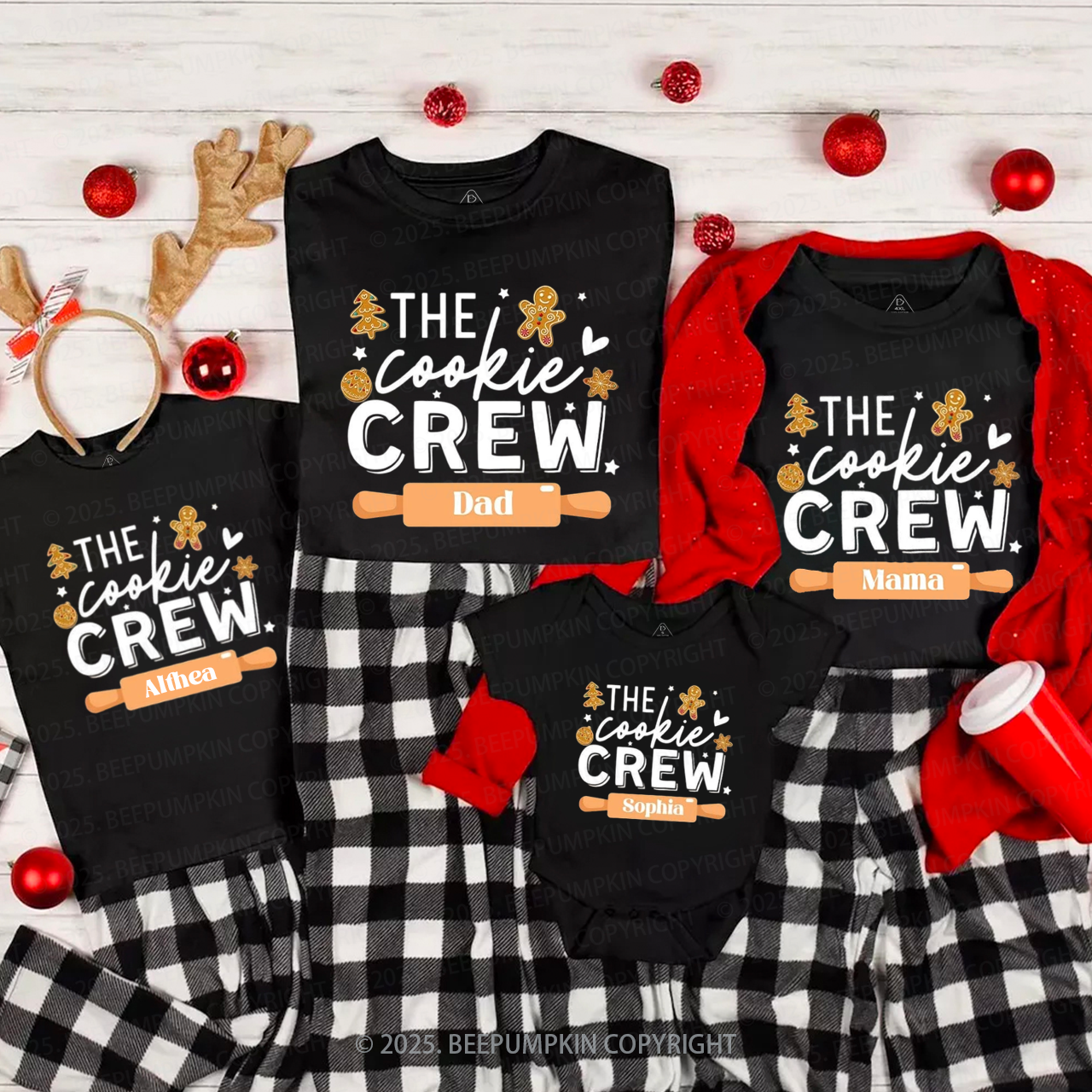 Personalized The Cookie Crew Family Matching T-Shirts Beepumpkin