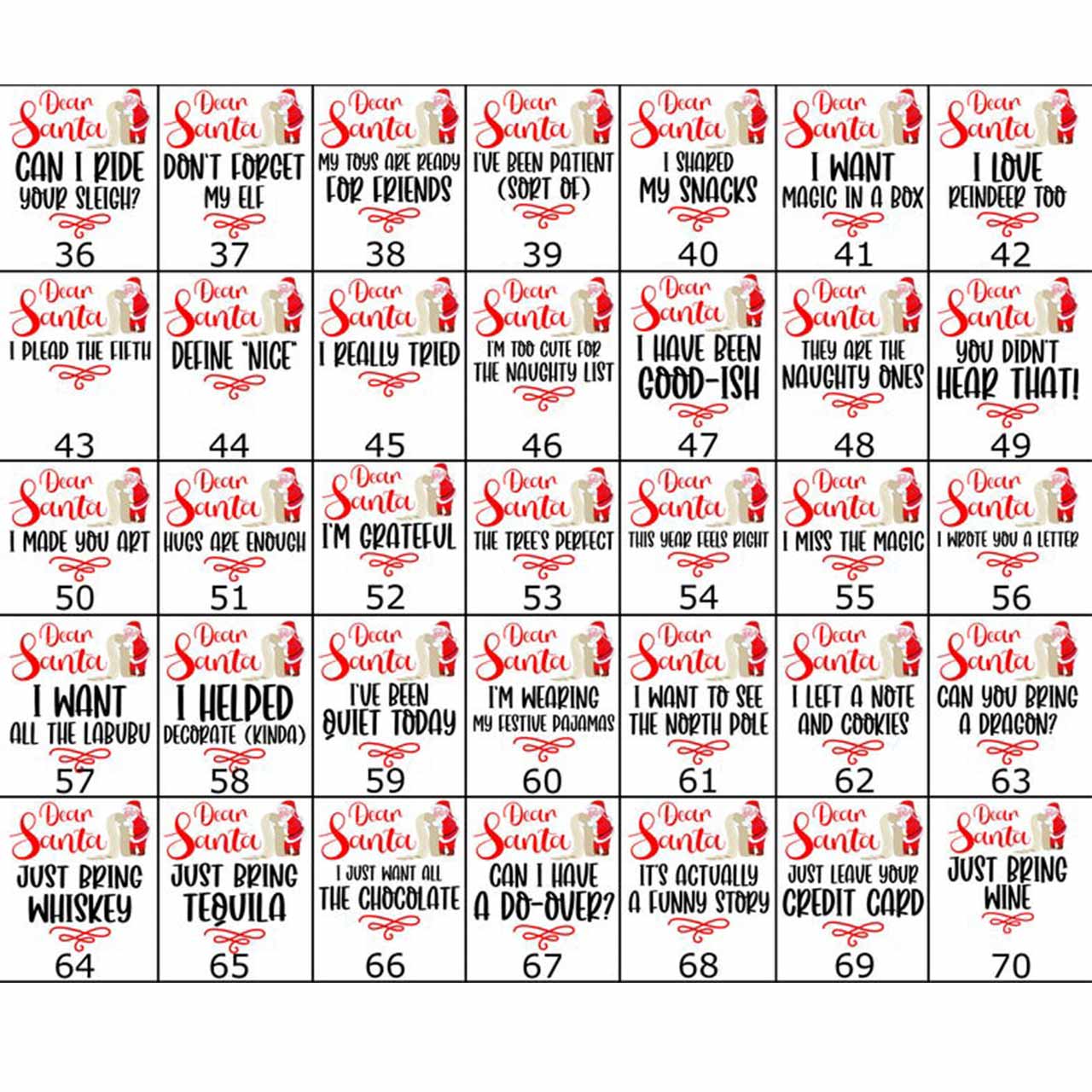 Personalized Dear Santa Christmas Family Matching Pajamas