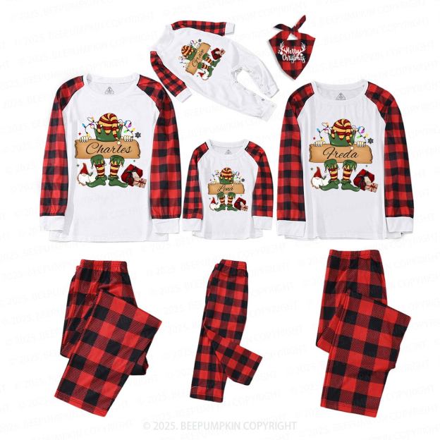 Personalized Elf's Gift Family Matching Pajamas