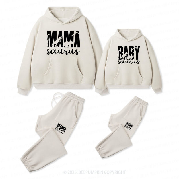 Personalized Saurus Family Matching Hoodie Set