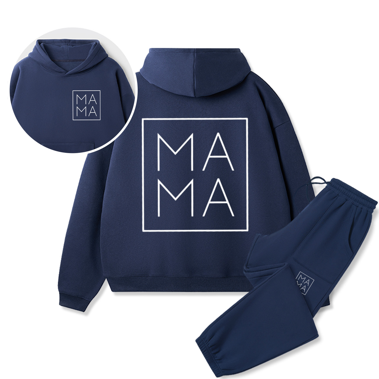 Personalized Dada Mama Sister Brother Family Matching Hoodie Set