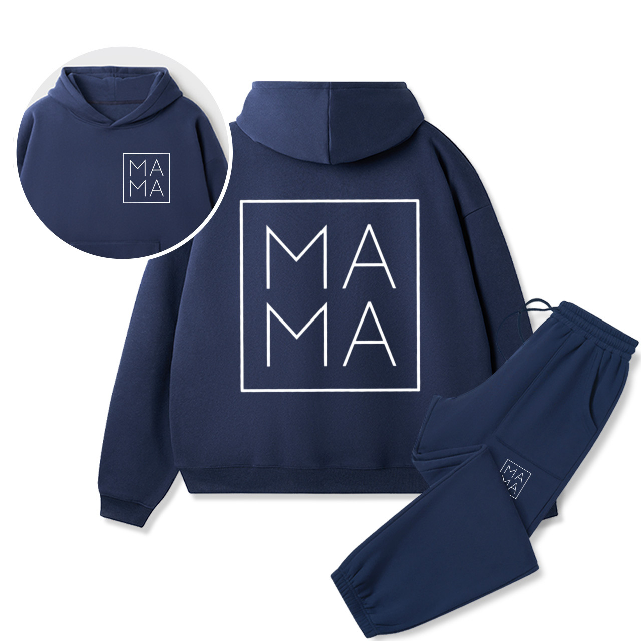 Personalized Dada Mama Sister Brother Family Matching Hoodie Set