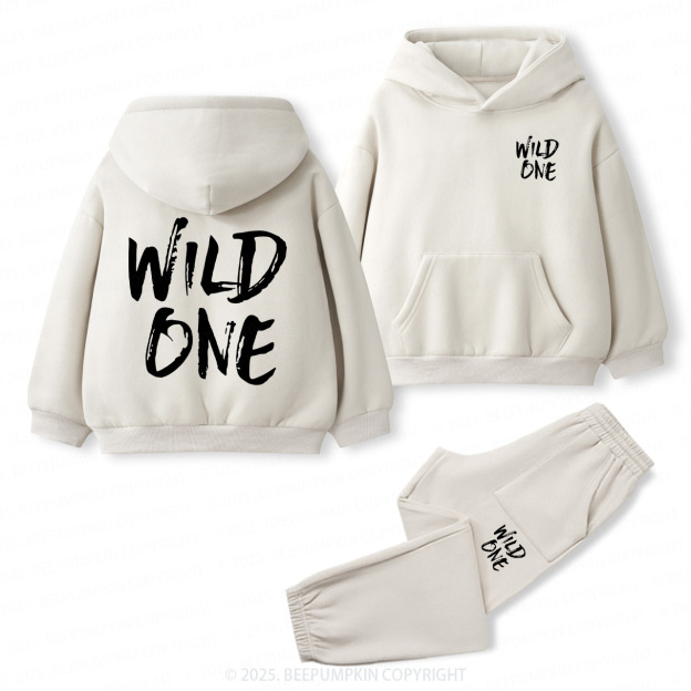 Wild One Toddler&Kids Hoodie Set