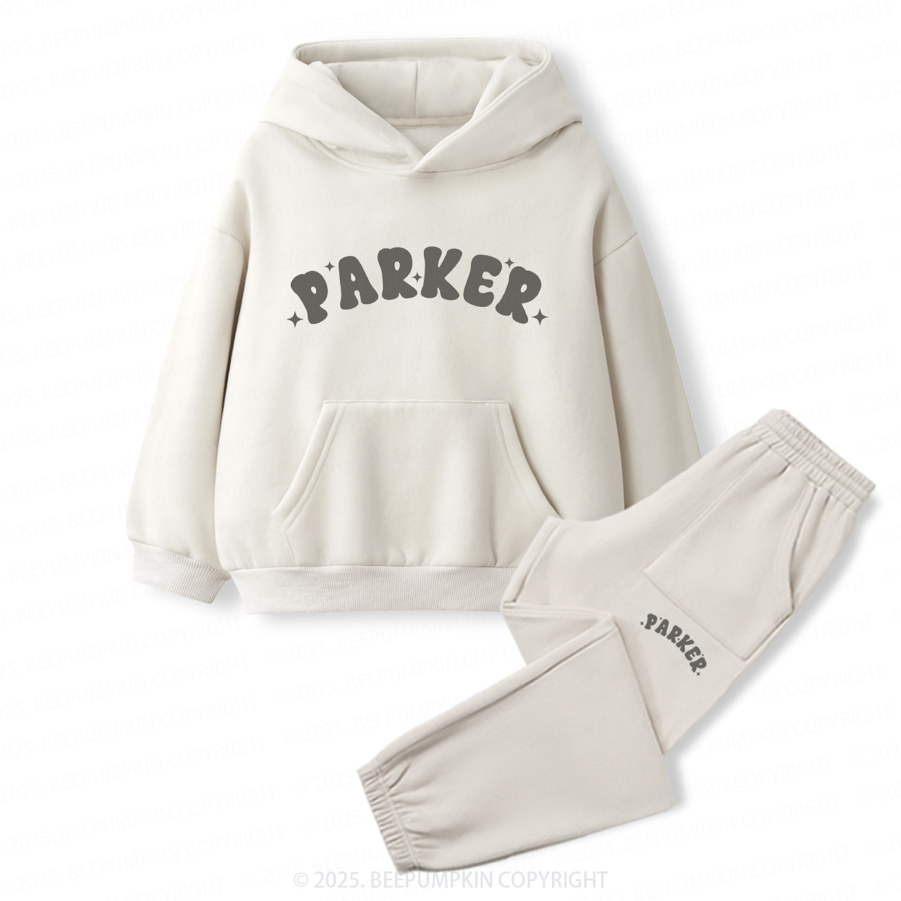 Personalized Star Name Toddler&Kids Hoodie Set