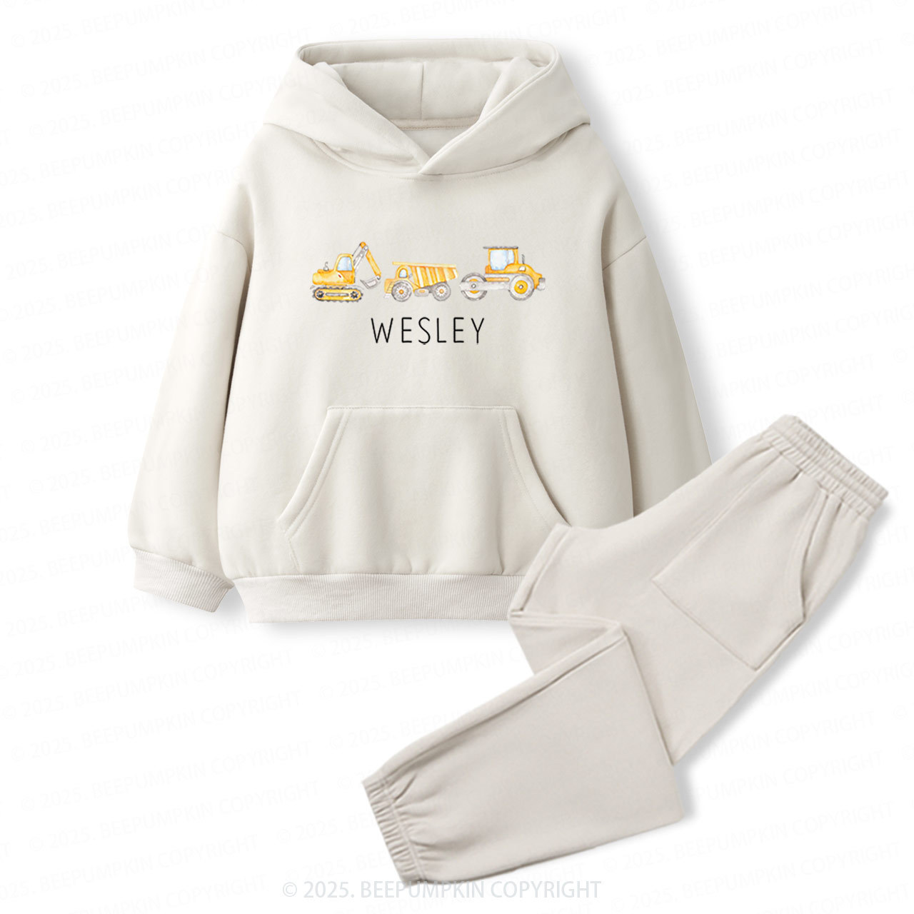 Personalized Construction Engineer Name Toddler&Kids Hoodie Set Sale-Beepumpkin™