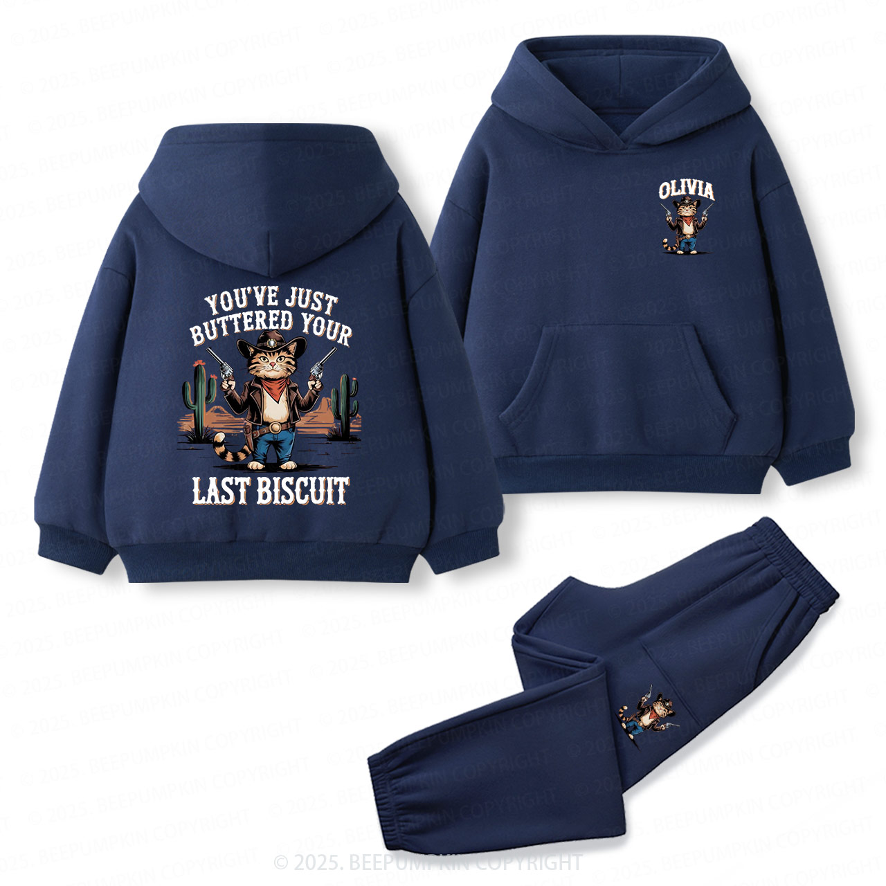 You've Just Buttered Your Last Biscuit Toddler&Kids Hoodie Set