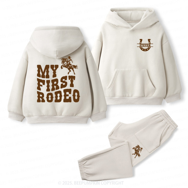 Personalized Vintage-Inspired Western Cowboy Toddler&Kids Hoodie Set