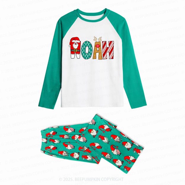 Personalized Cartoon Font Family Matching Gnomes Pajamas Beepumpkin