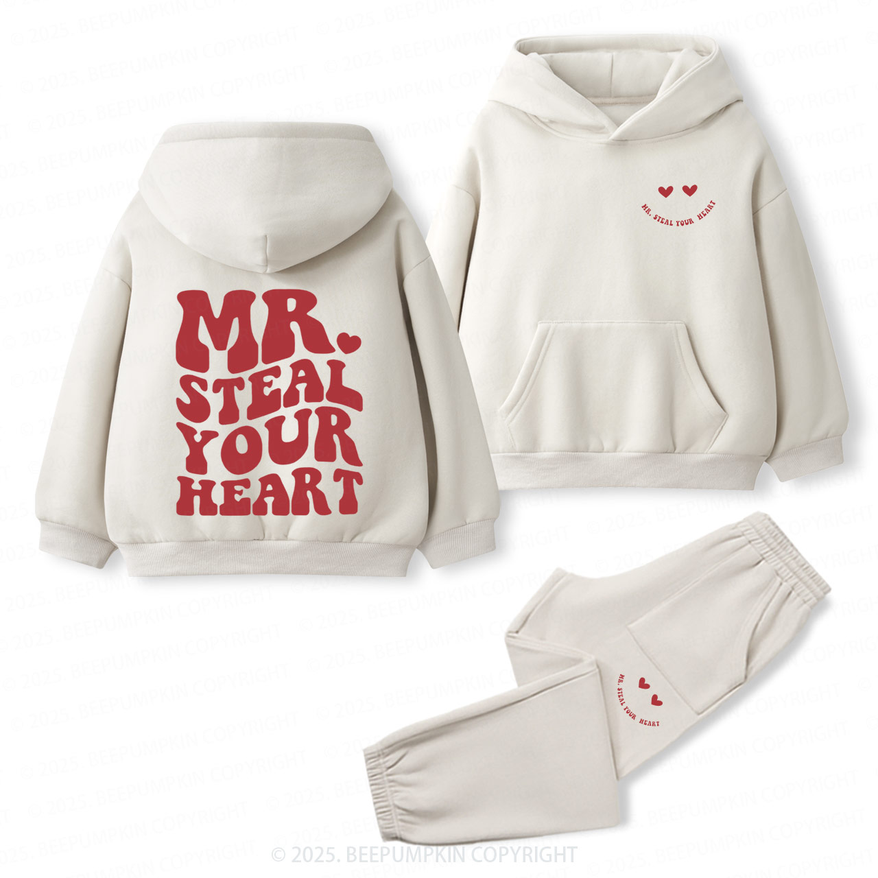Mr Steal Your Heart Toddler&Kids Hoodie Set