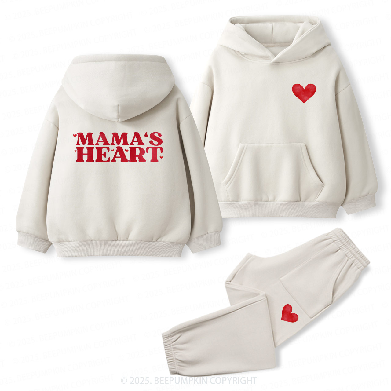 Mama's Heart Toddler&Kids Hoodie Set