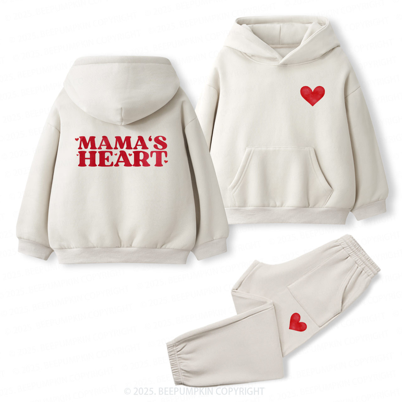 Mama's Heart Toddler&Kids Hoodie Set Sale-Beepumpkin™