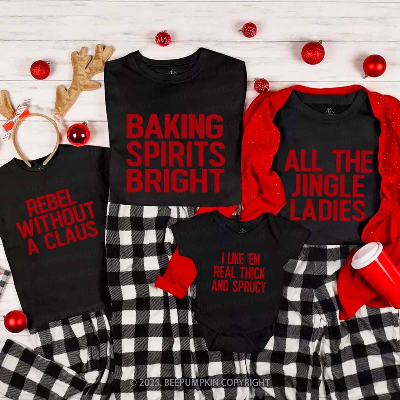 Personalized 24 Christmas Quotes Family Matching T-Shirts Beepumpkin