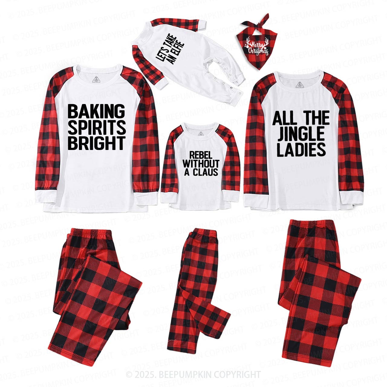 Personalized 24 Christmas Quotes Family Matching Pajamas