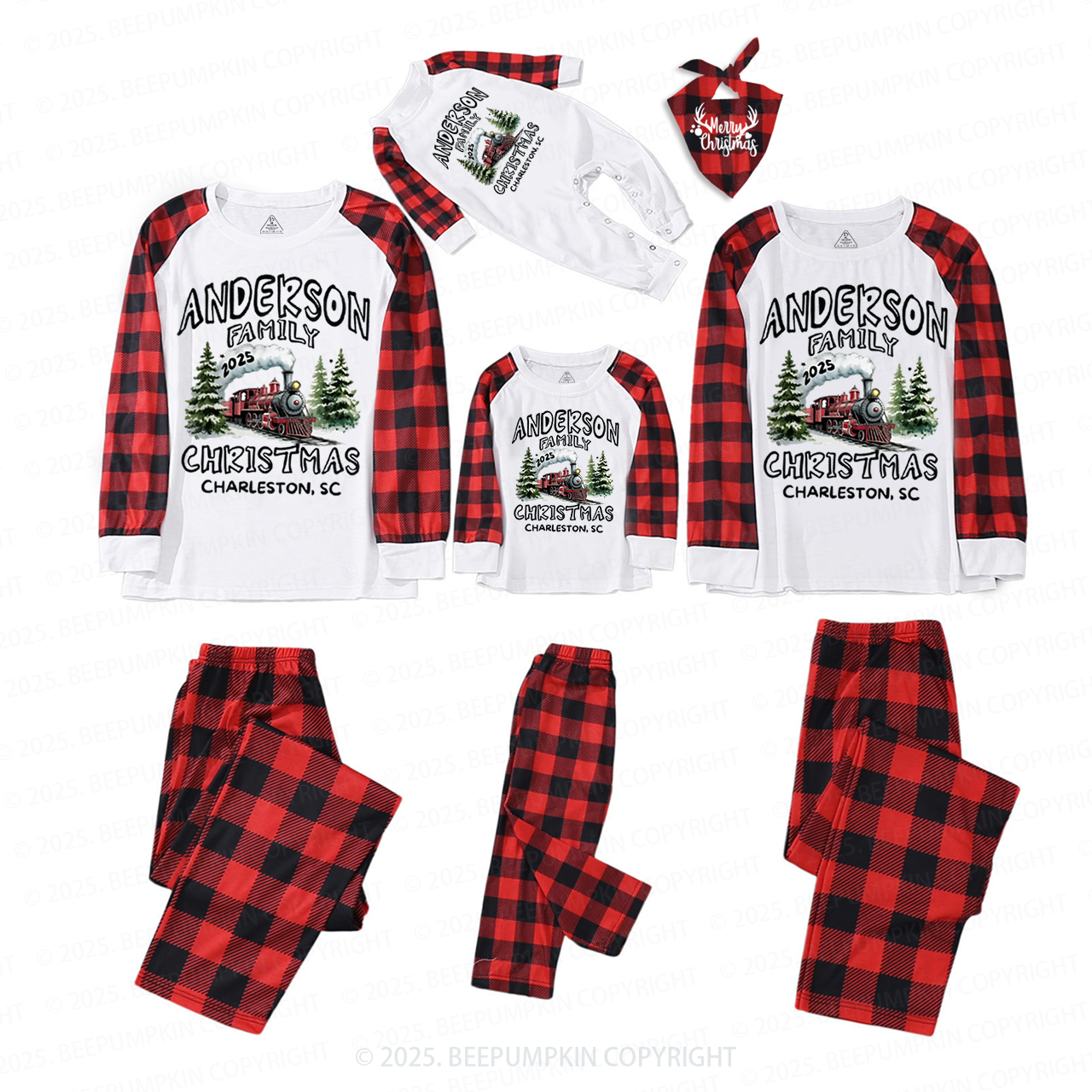 Personalized The 2025 Christmas Journey Family Matching Pajamas