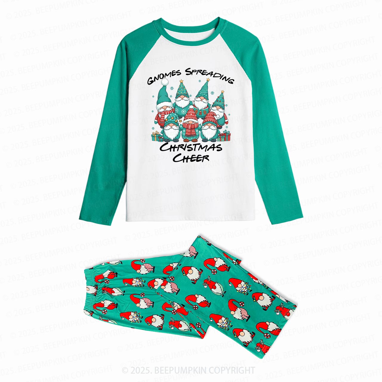 Gnomes Spreading Christmas Cheer Family Matching Gnomes Pajamas Beepumpkin