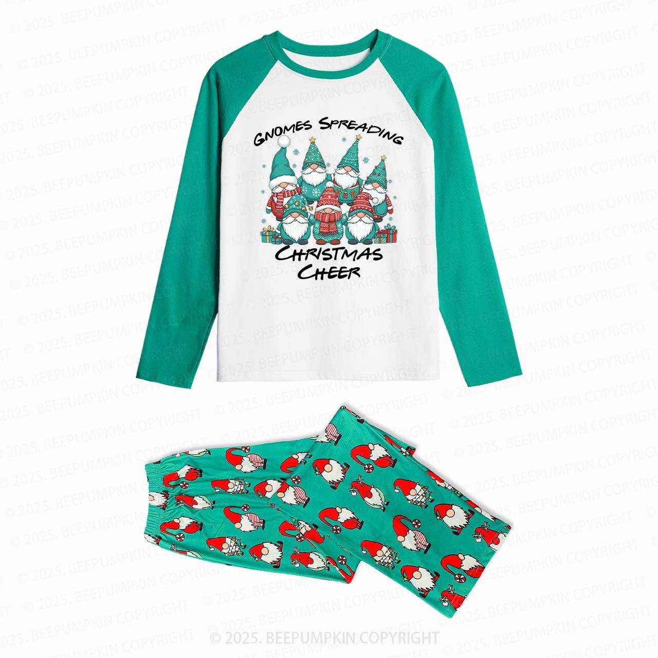 Gnomes Spreading Christmas Cheer Family Matching Gnomes Pajamas Beepumpkin