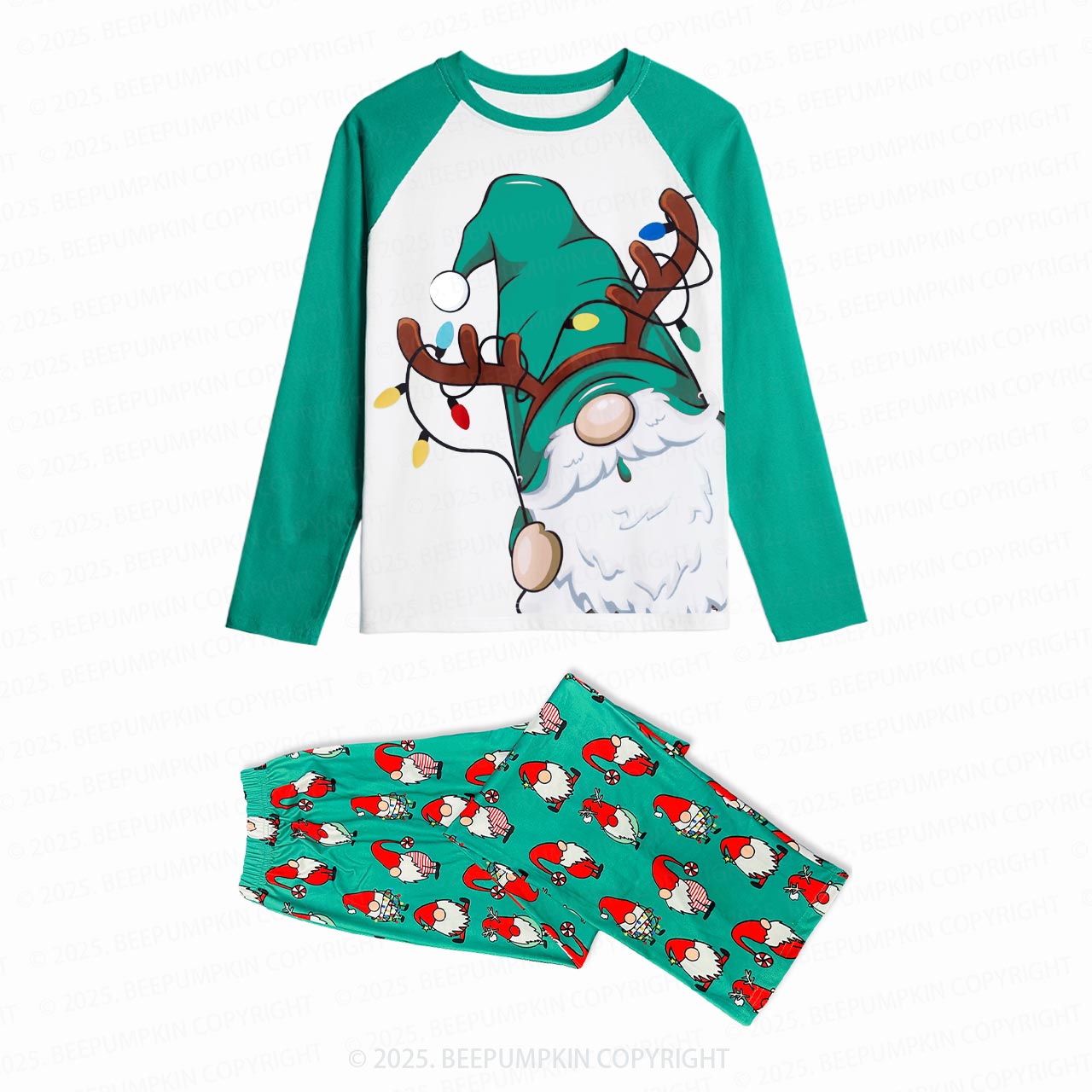 Santa's Little Gnome Family Matching Gnomes Pajamas Beepumpkin