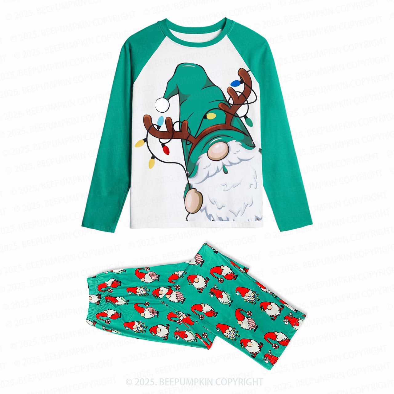 Santa's Little Gnome Family Matching Gnomes Pajamas Beepumpkin