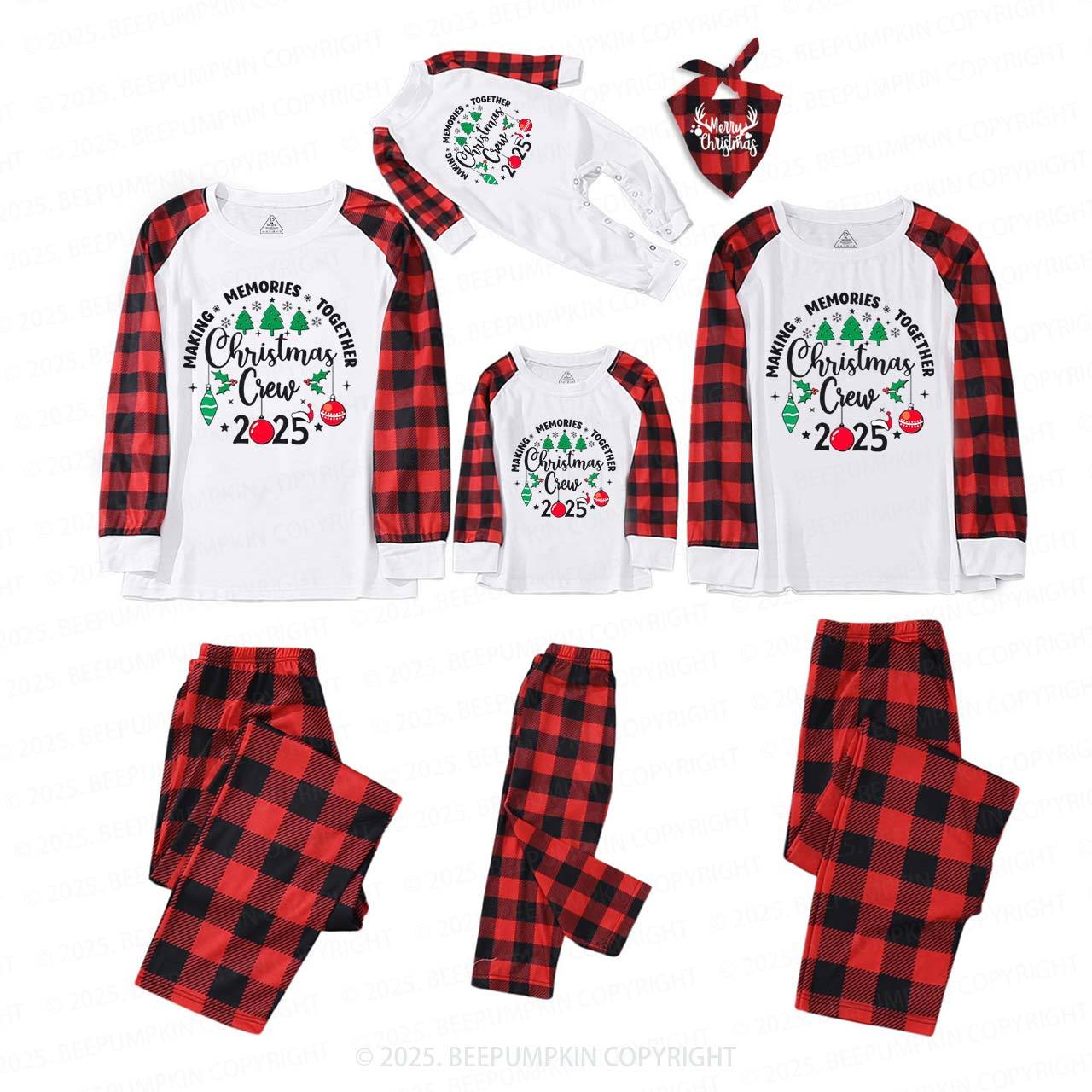 Christmas Crew 2025 Family Matching Pajamas