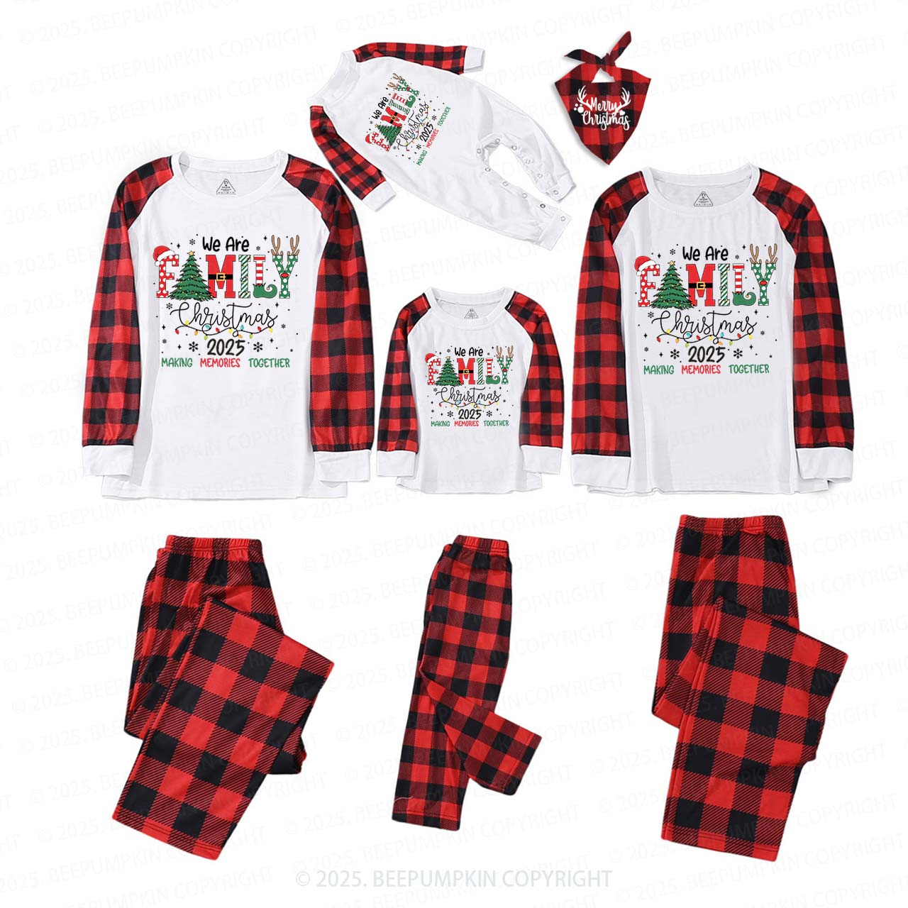 We Are Family Christmas 2025 Family Matching Pajamas