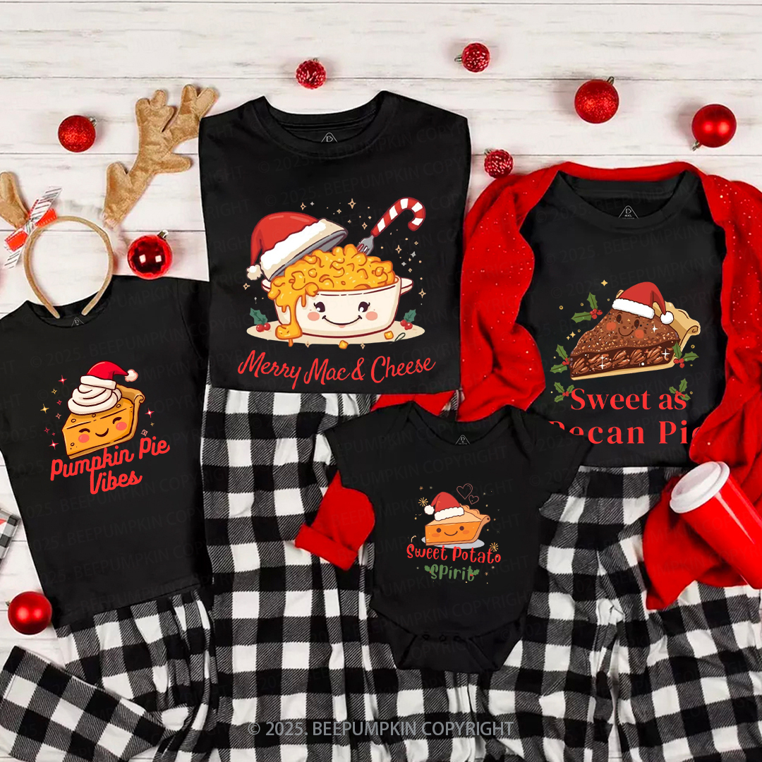 Personalized Christmas Dinner Crew Family Matching T-Shirts Beepumpkin