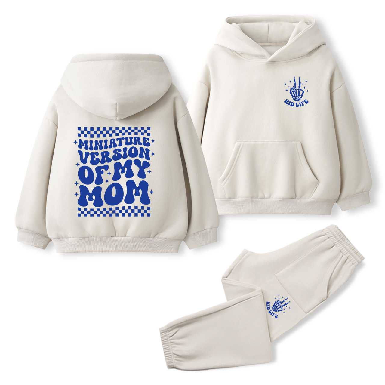 Miniature Versions Of My Mom Toddler&Kids Hoodie Set
