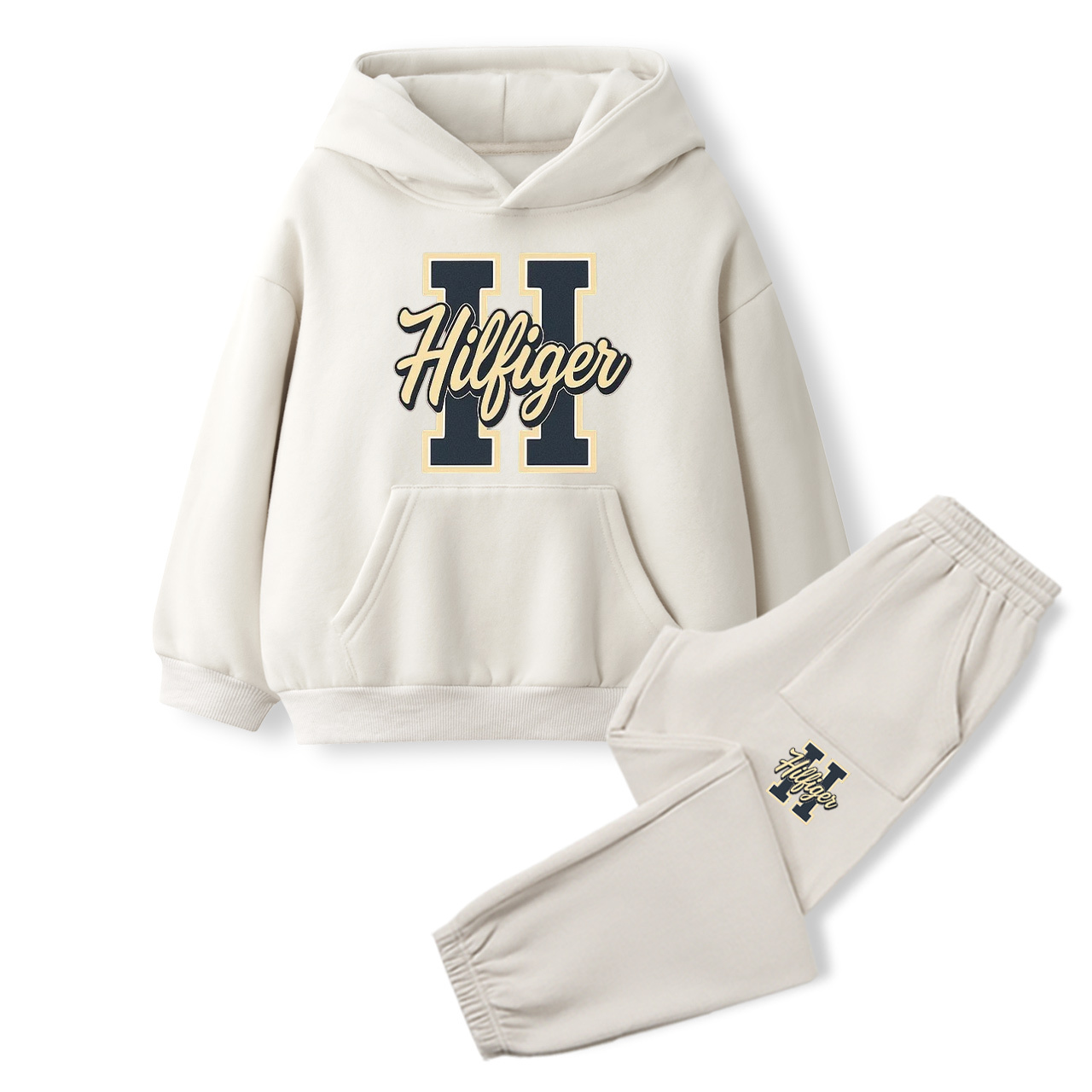 Personalized Block Name Toddler&Kids Hoodie Set