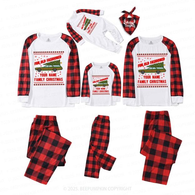 Personalized Fun Old Fashioned Family Matching Pajamas