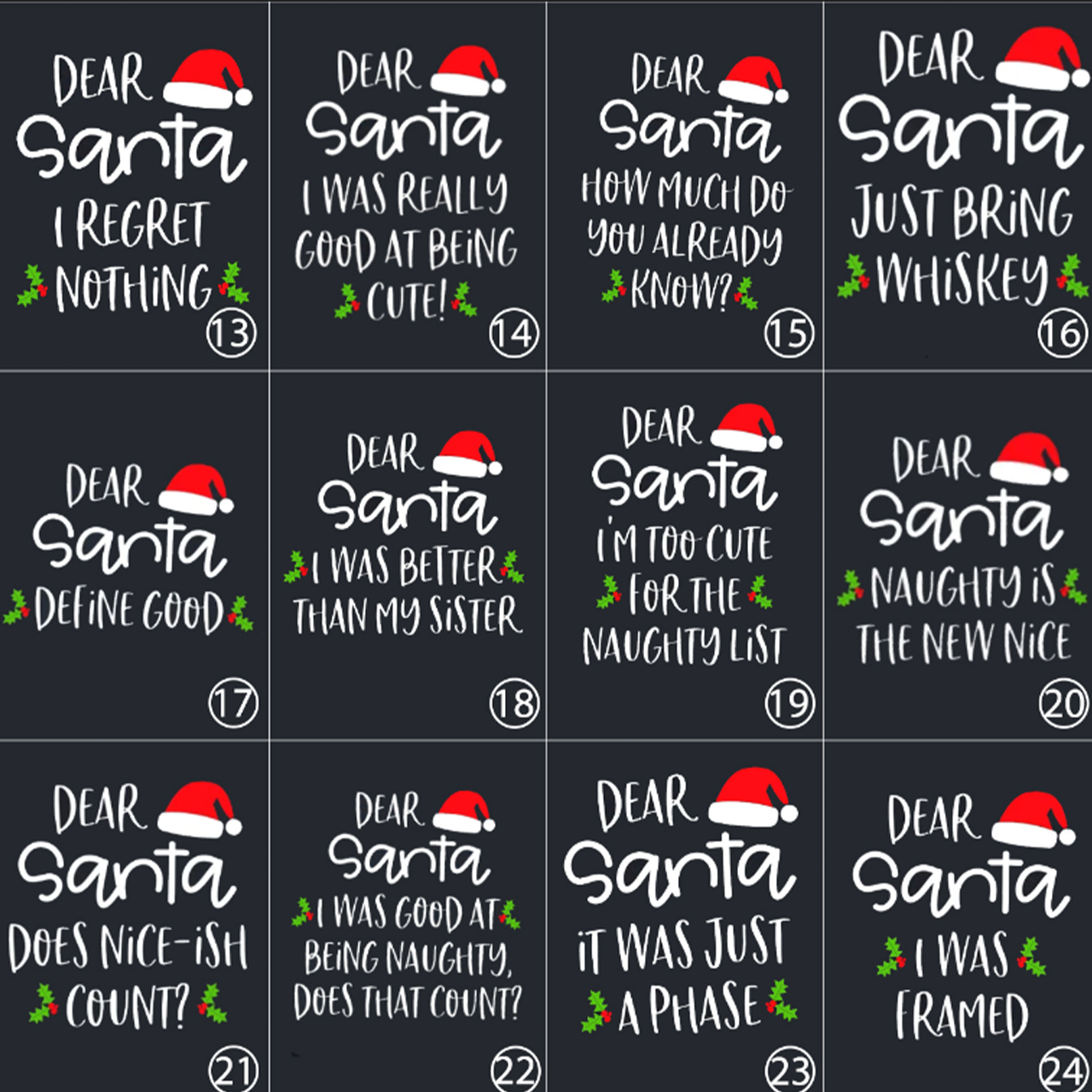 Personalized Dear Santa Matching Family T-Shirts For Christmas Party