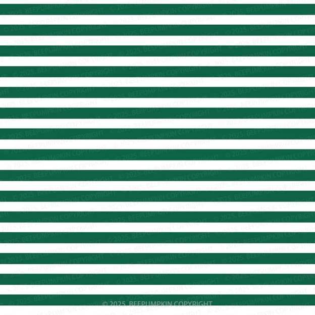 Christmas Green Stripes All-Over Print Family Matching Pajama Sets