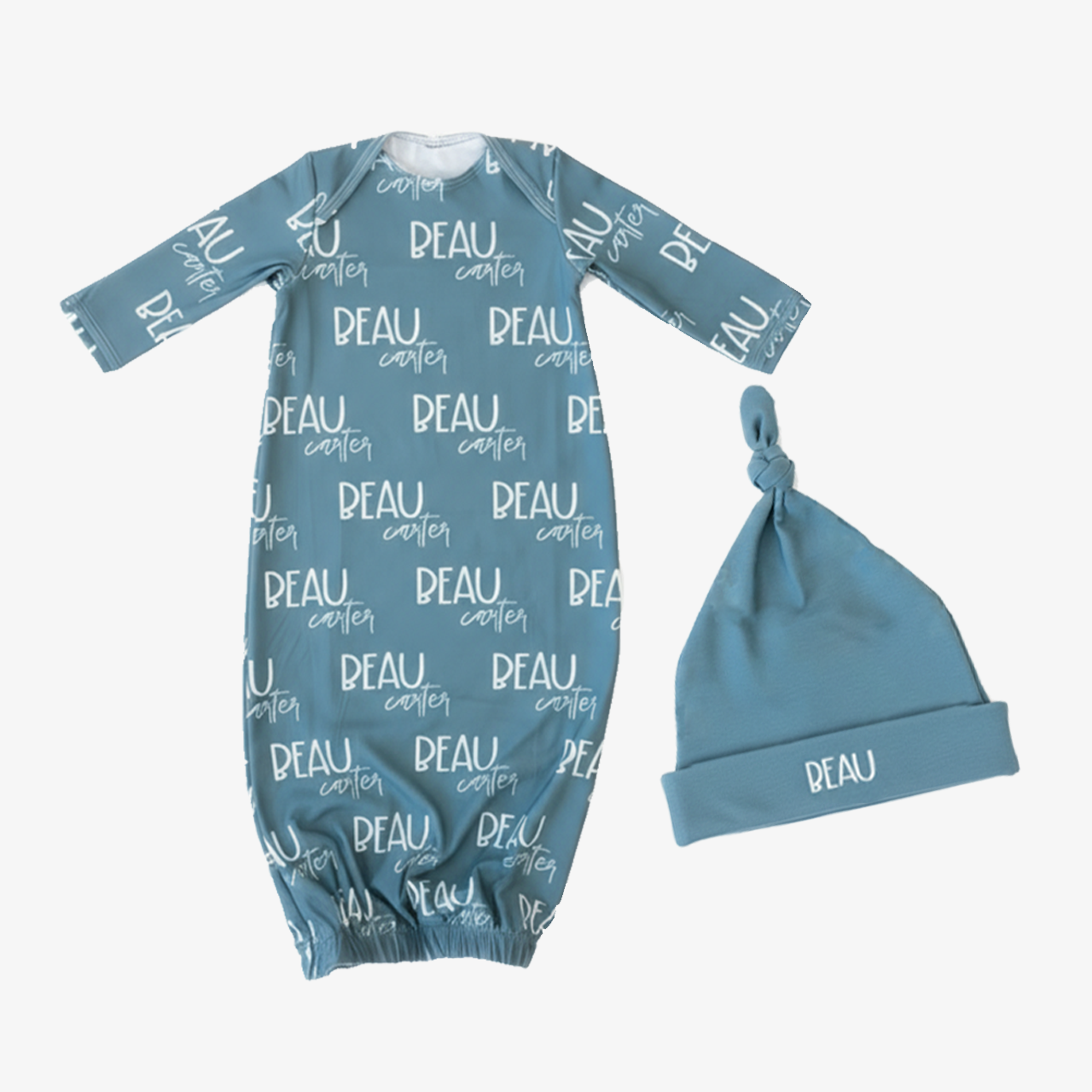 4 Pieces Personalized Baby Name Coming Home Outfit Set