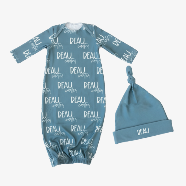 4 Pieces Personalized Baby Name Coming Home Outfit Set