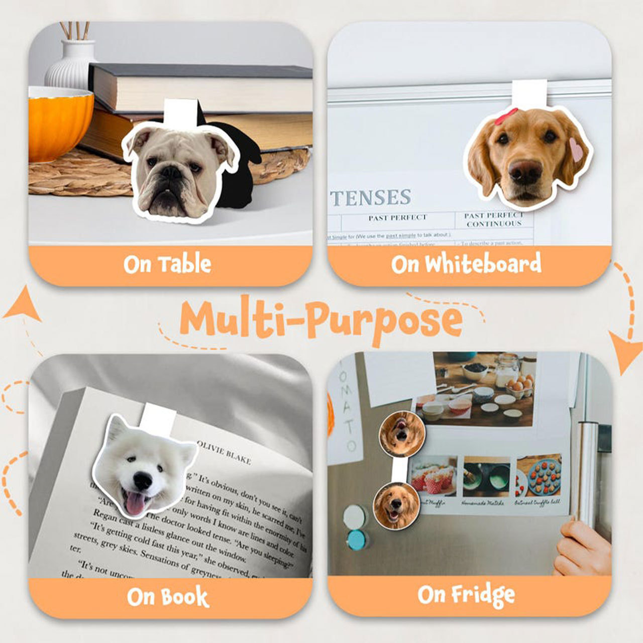 Personalized Dog Magnetic Bookmark Beepumpkin