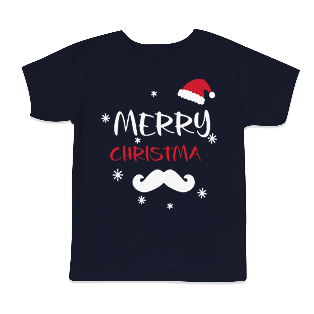Merry & Moustachy Christmas All-Over Print Short Family Matching Pajama Sets