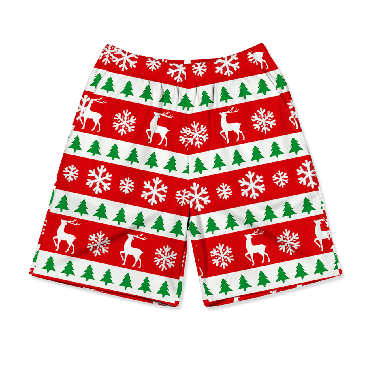 Reindeer Cheer All-Over Print Short Family Matching Pajama Sets
