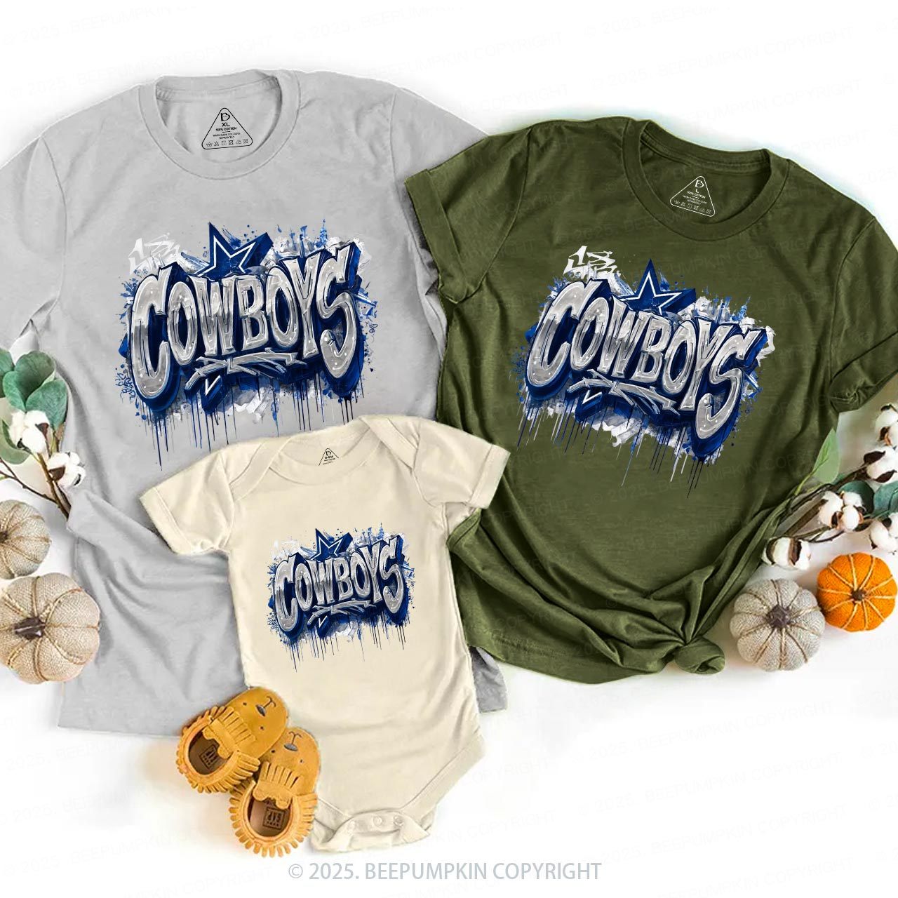 Bold Star Crew Family Matching Tees Beepumpkin