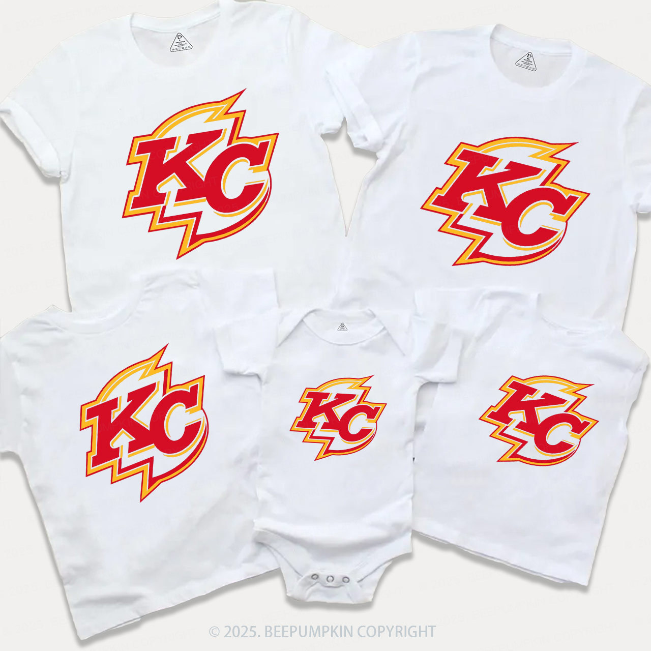 Red Flash KC Family Matching Tees Beepumpkin