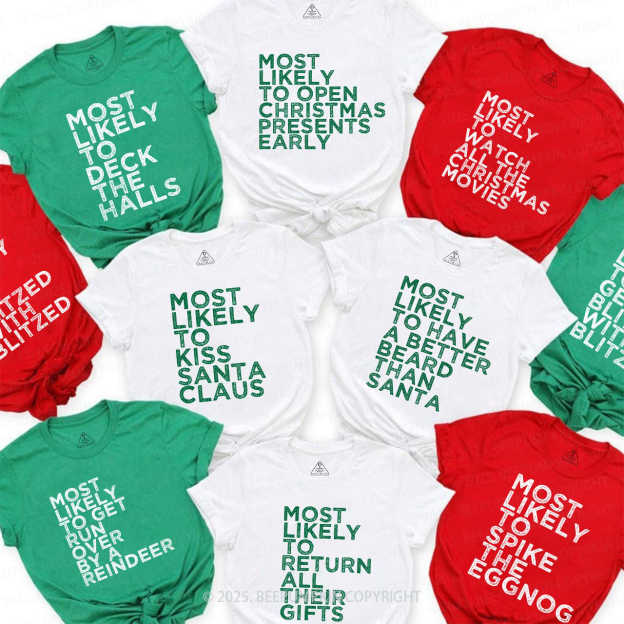 Personalized 35 Most Likely Family Matching T-Shirts Beepumpkin